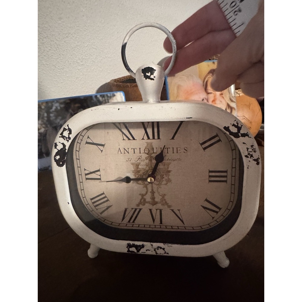 Contemporary Clock Made to look Antique Table Top Shelf Sitter Or Hang-Love It